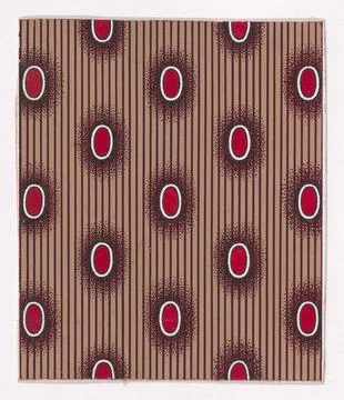 Textile Design with Alternating Vertical Zig-Zagging Strips 1840 Anonymous,.. 스톡 사진