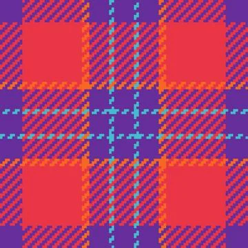 Textile design of textured plaid. Checkered fabric pattern swatch for shirt.. Stock Illustration