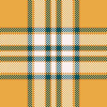 Textile design of textured plaid. Checkered fabric pattern swatch for shirt.. Stock Illustration