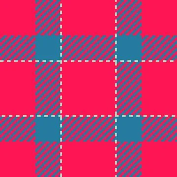 Textile design of textured plaid. Checkered fabric pattern swatch for shirt.. 库存插图