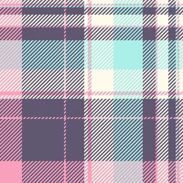 Textile design of textured plaid. Checkered fabric pattern swatch for shirt.. Stock Illustration