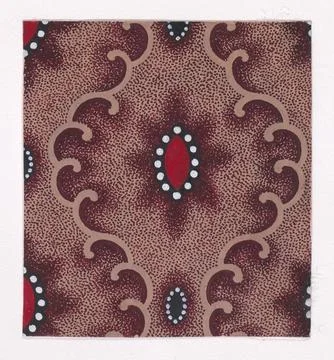 Textile Design with Vertical Rows of Alternating Lenses of Two Different Si.. Stock Photos