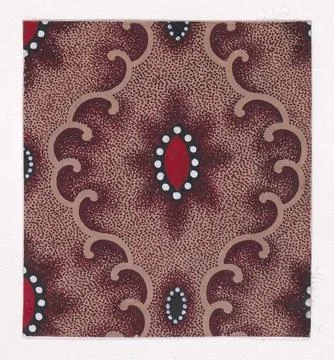 Textile Design with Vertical Rows of Alternating Lenses of Two Different Si.. Stock Photos