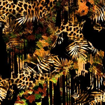 Textile digital fabric print patterns Illustrazione stock