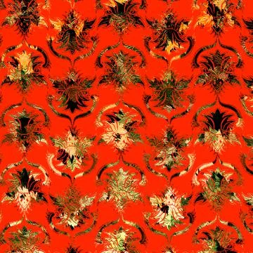 Textile digital fabric print patterns Illustrazione stock