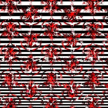 Textile digital fabric print patterns 스톡 일러스트