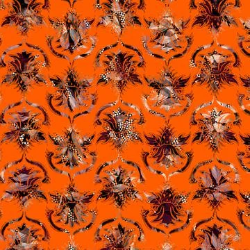 Textile digital fabric print patterns Illustrazione stock