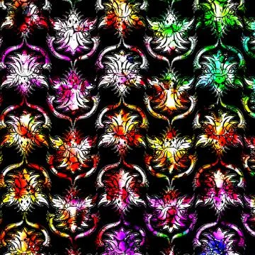 Textile digital fabric print patterns Stock Illustration