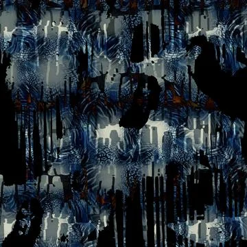 Textile digital fabric print patterns Stock Illustration