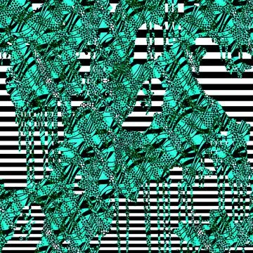 Textile digital fabric print patterns Stock Illustration