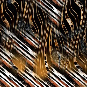 Textile digital fabric print patterns Illustrazione stock