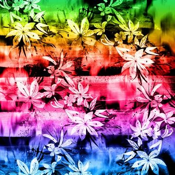 Textile digital fabric print patterns Illustrazione stock
