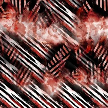 Textile digital fabric print patterns Stock Illustration