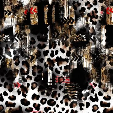 Textile digital fabric print patterns Illustrazione stock