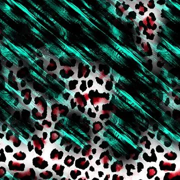 Textile digital fabric print patterns Illustrazione stock