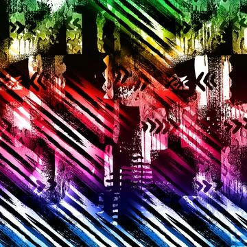 Textile digital fabric print patterns Illustrazione stock