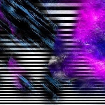 Textile digital fabric print patterns Stock Illustration