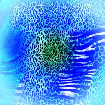 Textile digital fabric print patterns Stock Illustration