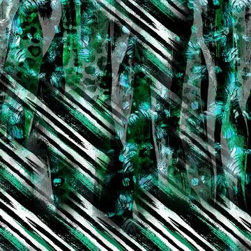 Textile digital fabric print patterns 스톡 일러스트