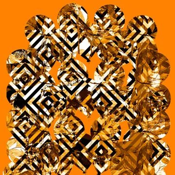 Textile digital fabric print patterns Stock Illustration