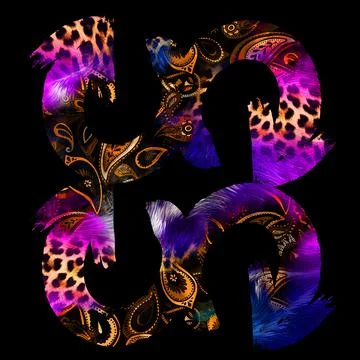 Textile digital fabric print patterns Illustrazione stock