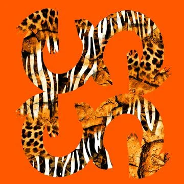 Textile digital fabric print patterns Stock Illustration