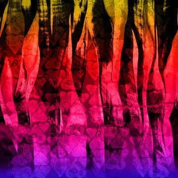 Textile digital fabric print patterns Stock Illustration