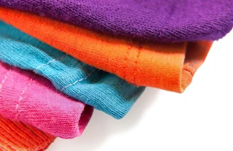Textile Edges different colors Stock Photos