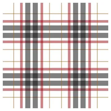 Textile fabric check pattern on white background Stock Illustration