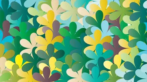 Textile fabric design for print. multiple color flower design. Illustration