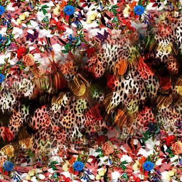 Textile Fabric Print Pattern, Cushion Designs, Dress Pattern Design, Leopard, Ca Illustrazione stock