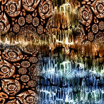 Textile Fabric Print Pattern, Cushion Designs, Dress Pattern Design, Leopard, Ca Stock Illustration