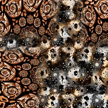 Textile Fabric Print Pattern, Cushion Designs, Dress Pattern Design, Leopard, Ca Illustrazione stock