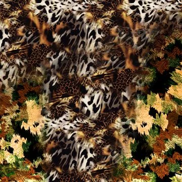 Textile Fabric Print Pattern, Cushion Designs, Dress Pattern Design, Leopard, Ca Illustrazione stock