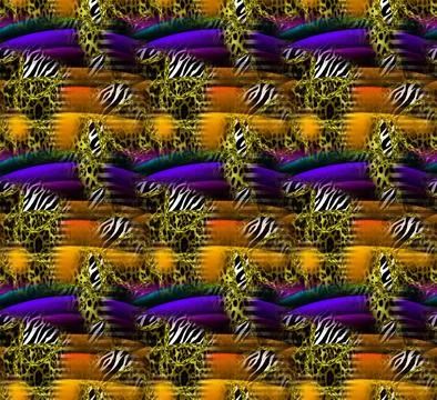 Textile Fabric Print Pattern Stock Illustration