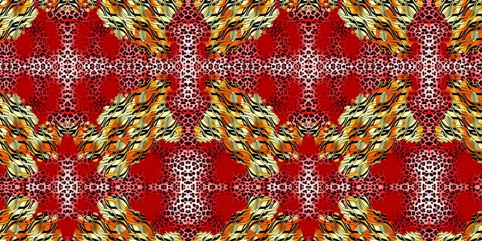 Textile Fabric Print Pattern Stock Illustration