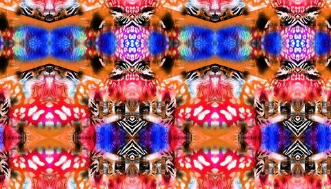 Textile Fabric Print Pattern Stock Illustration