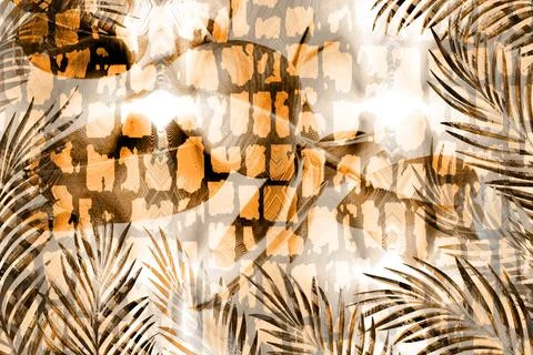 Textile Fabric Print Pattern Illustrazione stock