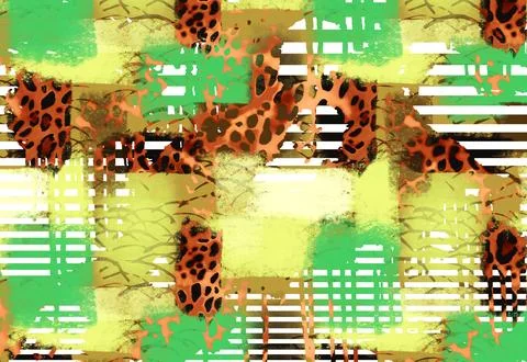 Textile Fabric Print Pattern Illustrazione stock