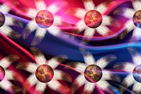 Textile Fabric Print Pattern Stock Illustration