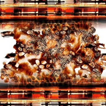 Textile fabric printing patterns, Digital fabric printing designs イラスト素材