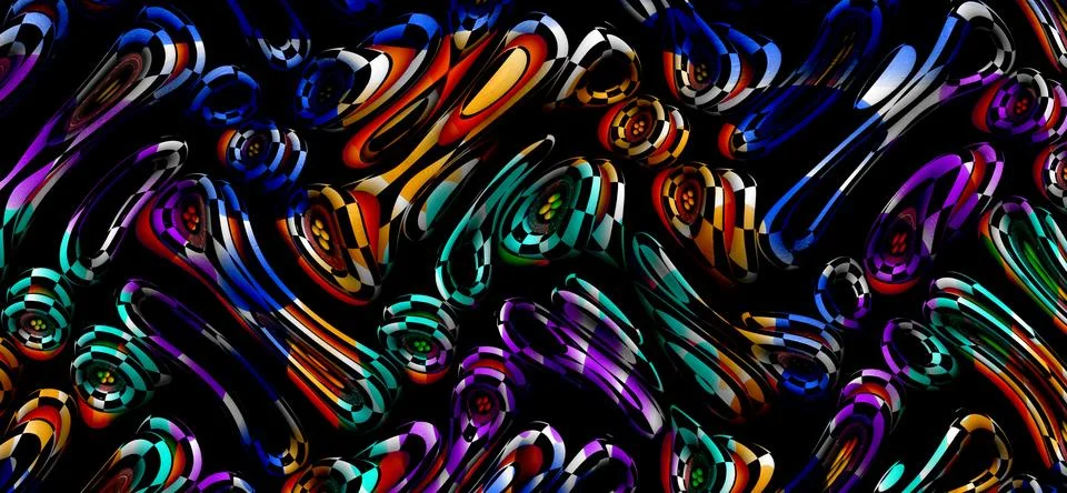 Textile fabric prints. Print pattern designs Stock Illustration