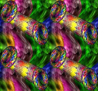 Textile fabric prints. Print pattern designs Stock Illustration