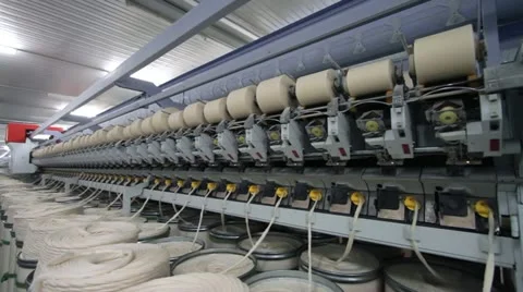 Textile factory Stock Footage 10808871