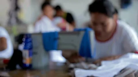 Textile factory Stock Footage 23327174