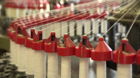 Textile factory 库存影片 30586754