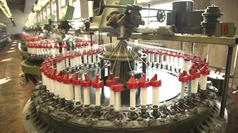 Textile factory Stock Footage 30586812