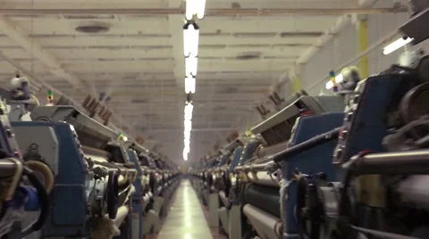 Textile factory Stock Footage 68445126