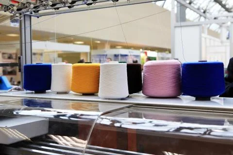 Textile factory Foto stock