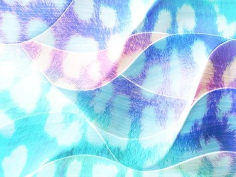 Textile illustration render.Textile fabric print pattern Stock Illustration